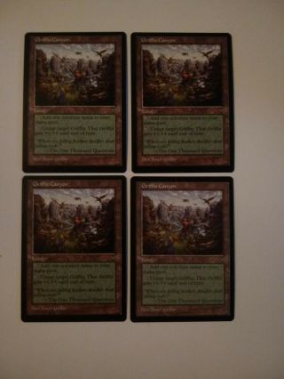 Griffin Canyon X (4) Mtg Visions Excellent/near - 4rcards