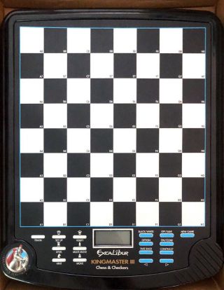 EXCALIBUR King Master III Electronic Chess Game 2 in 1 Chess and Checkers 3