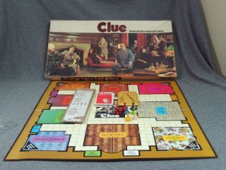 Vintage 1972 Clue Parker Bros Classic Detective Board Game 100 Complete