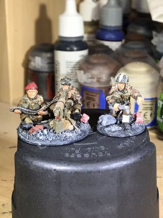 Warlord Bolt Action British Airborne Vickers Hmg Team Painted