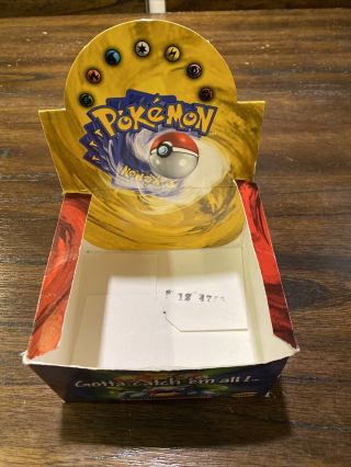 Pokémon Base Set Booster Box Empty Blue Wing Charizard