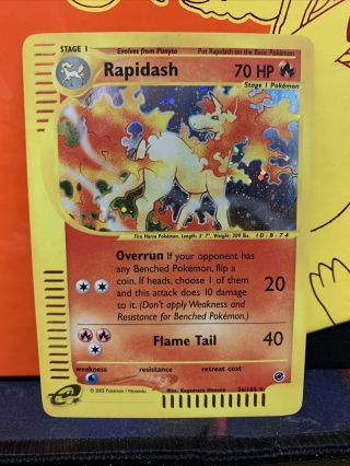 2002 Pokemon Expedition Rapidash 26/165 Holo Rare Nm