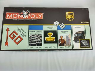 Ups Monopoly 1st Edition Collectible Board Game United Parcel Service