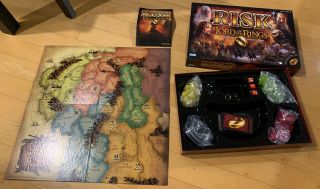 Risk Board Game - Lord Of The Rings Middle Earth Conquest Edition - Complete