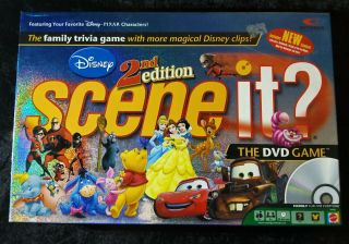 Disney Scene It? 2nd Edition Disney Family Dvd Game Complete