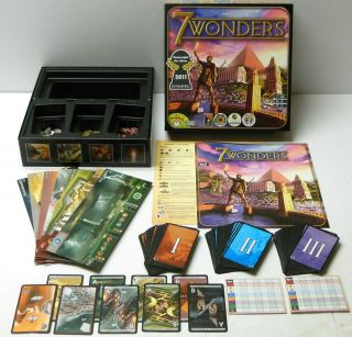 7 Wonders Civilization Building Card Game 2011 100 Complete Vg Cond.  Fast Ship