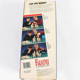 Bandu Wood Shapes Stacking Game 1991 Milton Bradley 100 Complete 3