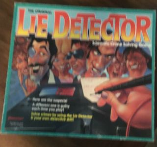 The Lie Detector Game Vintage 1987 Board Game Complete