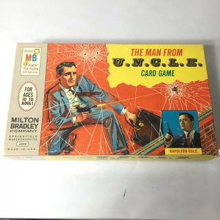 The Man From Uncle Card Game 1965 Milton Bradley 4532 Napoleon Solo - Complete