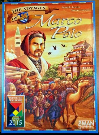 The Voyages Of Marco Polo Board Game With Folded Space Organizer - Z - Man Games
