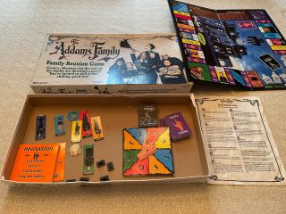 The Addams Family Board Game Pressman 1991 Complete