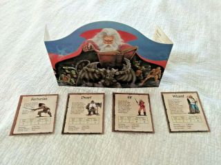 Heroquest Game Monster Chart/evil Sorcerer Screen Character Cards Complete 4