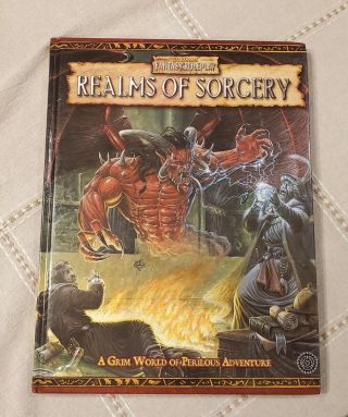 Warhammer Fantasy Roleplay Wfrp 2nd Ed Realms Of Sorcery Hard Cover Exc Cond