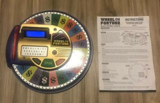 Wheel Of Fortune Handheld Electronic Game 2009 Irwin Toys It 1 - 3 Players