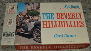 Vintage The Beverly Hillbillies Set Back Card Game Milton Bradley