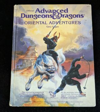 Oriental Adventures 1st Ed.  Ad&d Hardcover Book Advanced Dungeons & Dragons Tsr