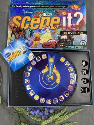 Disney Scene It? The Dvd Trivia Game 2nd Edition Set Mattel - Complete Family