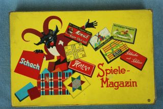 Spiele - Magazin Nr.  14 Vintage German Game Board,  Schach,  Multi - Game Set