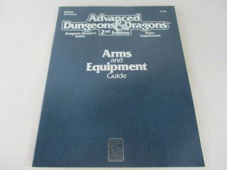 Ad&d 2nd Edition Arms And Equipment Guide Roleplaying Rpg Book 2123 Tsr