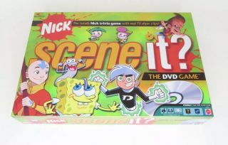 Scene It Nick Nickelodeon Dvd Board Game 2006 Mattel Complete Family Fun