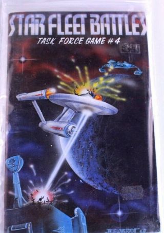 Vintage Task Force Games Star Fleet Battles Game 4 1979 Mini War Games Unpunched