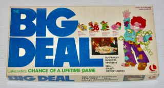 1977 Lakeside Games Big Deal Chance Of A Lifetime Board Game Complete
