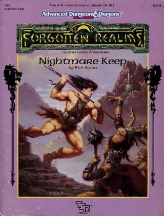Fa2 Nightmare Keep W/map Vgc D&d Tsr Module Dungeons Dragons Forgotten Realms
