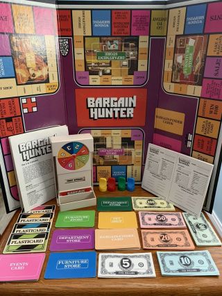 Vintage Bargain Hunter Board Game By Milton Bradley,  1981,  Complete