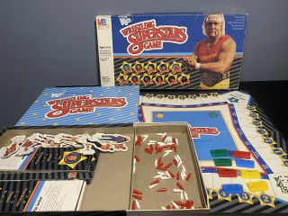 1985 Milton Bradley Wrestling Superstars Hulk Hogan Wwf Ljn Board Game Complete