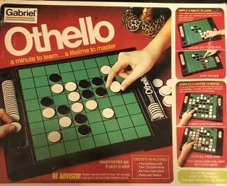 Vintage Othello Board Game Gabriel 1975 76390 Complete,