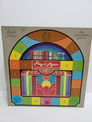 Vintage 1985 Play It Again Juke Box Board Game Complete