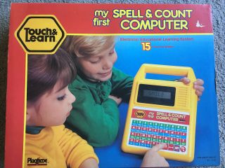 Vintage My First Spell And Count Computer By Playtime 1990 Nib Complete Nos Vtg