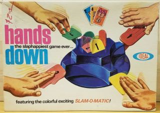 1964 Vintage Ideal Hands Down Slam - O - Matic Card Game No.  2525 - 4