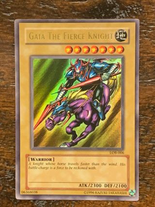 Yugioh Tcg Gaia The Fierce Knight Lob - 006 Unlimited,  Ultra Rare,  L@@k