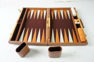 Backgammon Im Vintage Koffer Schöne Ausführung 70er Jahre Game Z - 2351