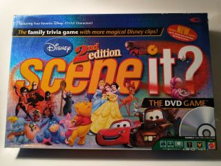 Disney Scene It 2nd Edition The Dvd Trivia Board Kids Family Fun Game Complete