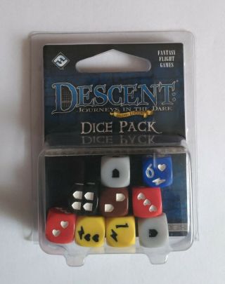 Dice Pack For Descent Journeys In The Dark Second Edition Board Game Complete Vg