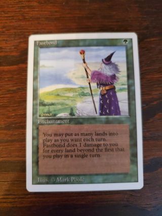Magic The Gathering (mtg) Fastbond - Revised Edition Nm To Vlp -