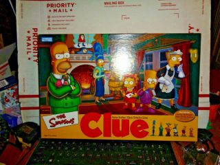 The Simpsons Clue Board Game 2nd Edition 2002 Parker Brothers Complete