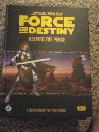 Star Wars Force And Destiny Rpg Keeping The Pease Guardians Sourcebook Swf24 Vgc