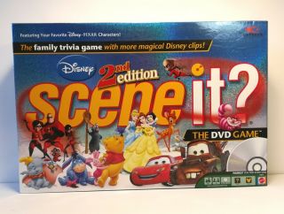Disney Scene It 2nd Edition Dvd Board Game Family Trivia Game With Video Clips
