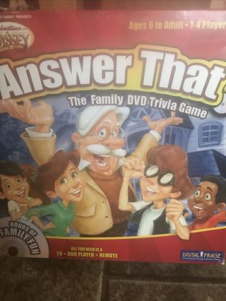 Adventures In Odyssey Answer That The Family Dvd Trivia Game 2007 Rare Euc