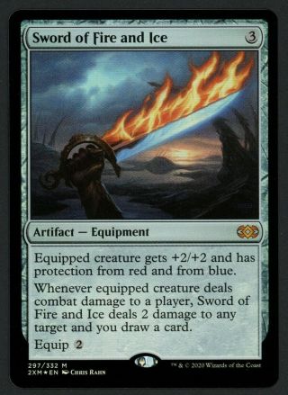 1x Foil Sword Of Fire And Ice Mtg Double Masters - Kid Icarus -