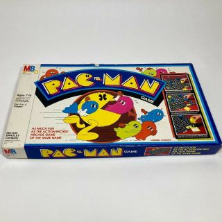 Vintage Pac Man Milton Bradley Board Game Incomplete Set W/ Heavy Box Damage