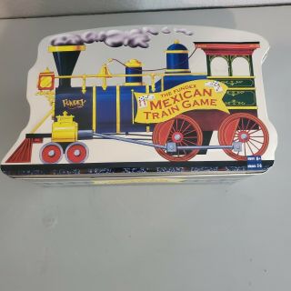 Mexican Train Dominoes Game Set In Collectible Tin