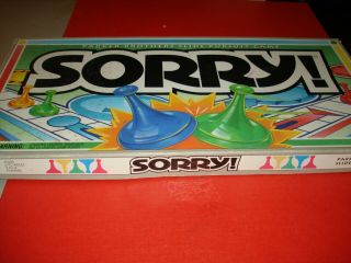 Vintage 1992 Sorry Board Game Parker Brothers Complete 100