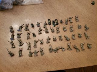 20mm Nicely Painted Wwii Us Gis Metal 48 Figures Unbased Italy/n.  Africa,  D - Day