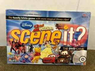 Disney 2nd Edition Scene It Dvd Game 100 Complete Mattel Disney Family Trivia