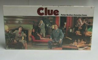 1972 Clue Detective Board Game,  Vintage,  Complete Set Parker Bros