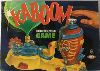 Vintage Ideal Game,  Kaboom,  A Balloon Busting Game 1965/1966 With The Box Usa